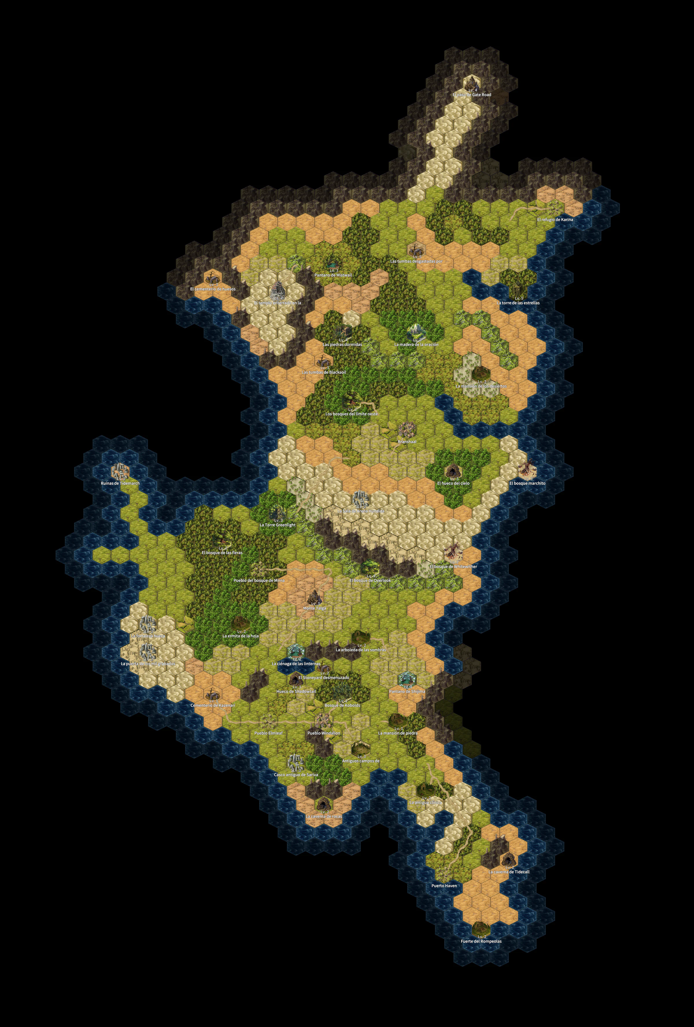 Mapa de MAP1 Península de Mistoria