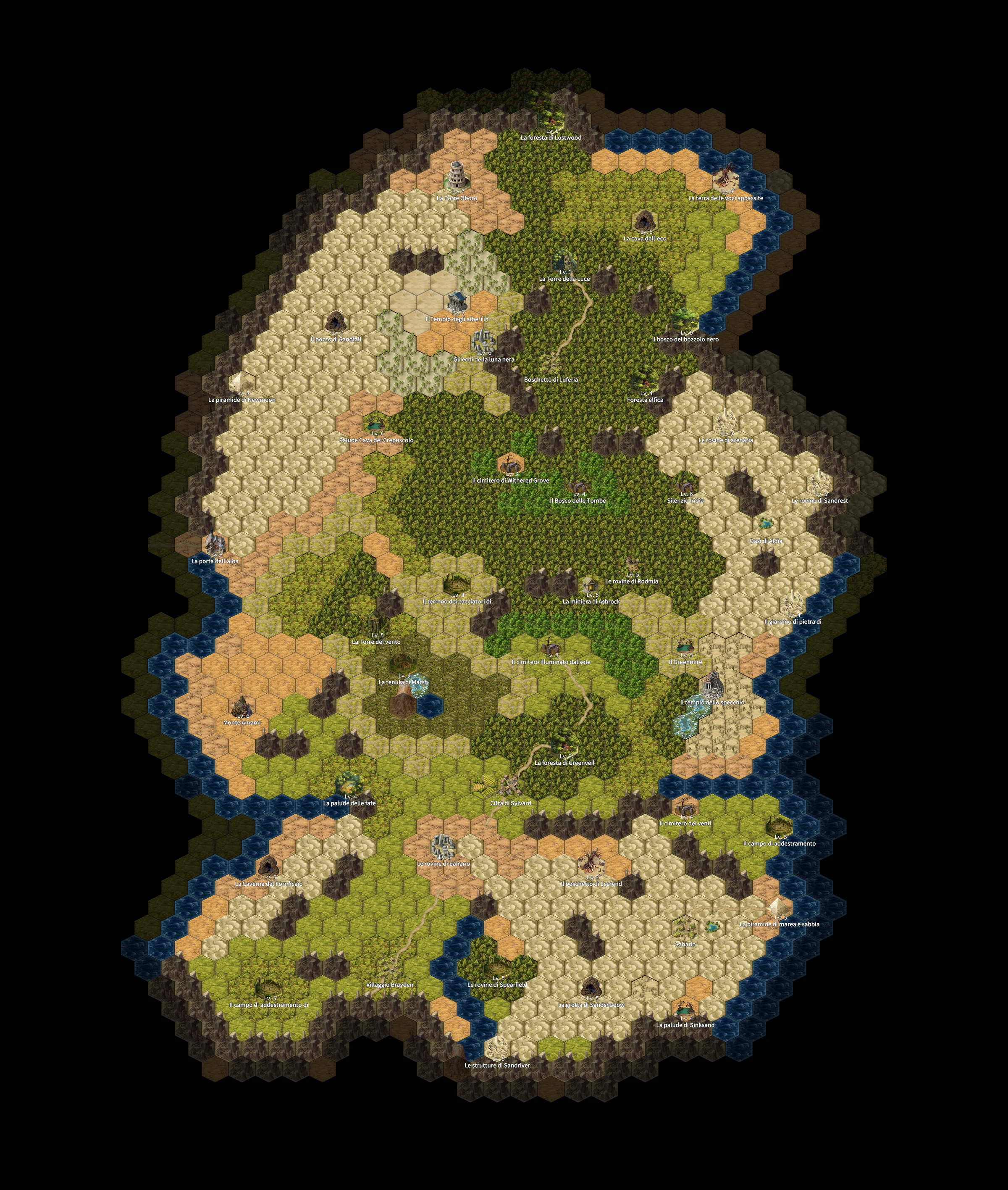 Mappa di MAP2 Le pianure di Vardia