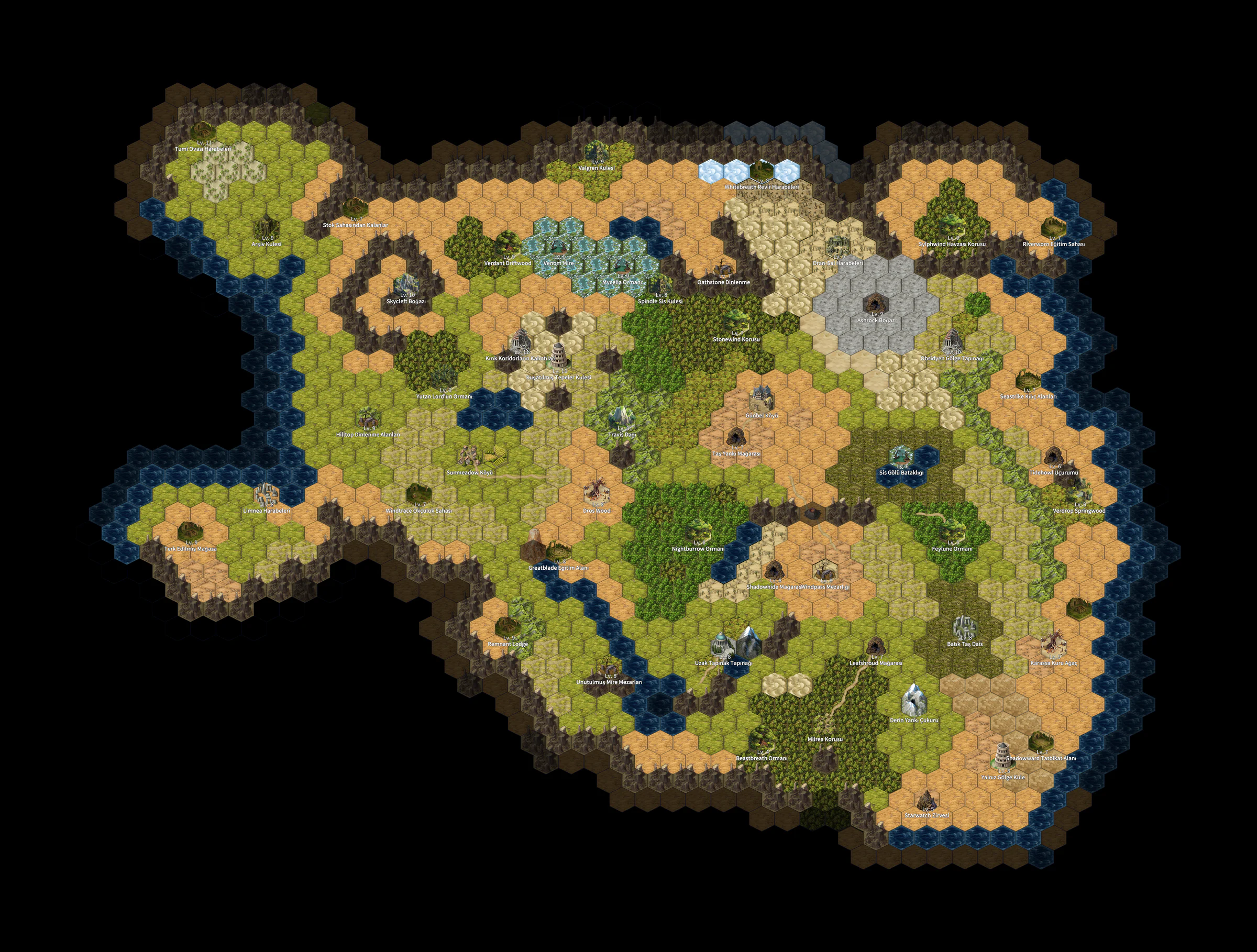 MAP3 Lumiere Hills haritası