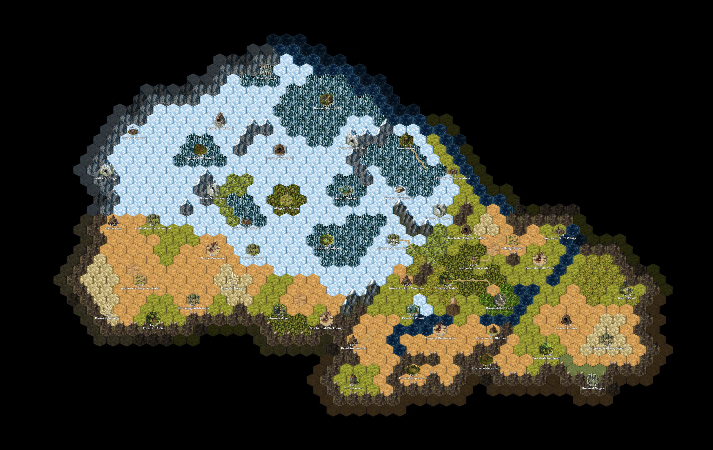 Mappa di MAP7 Altopiano di Kalevas
